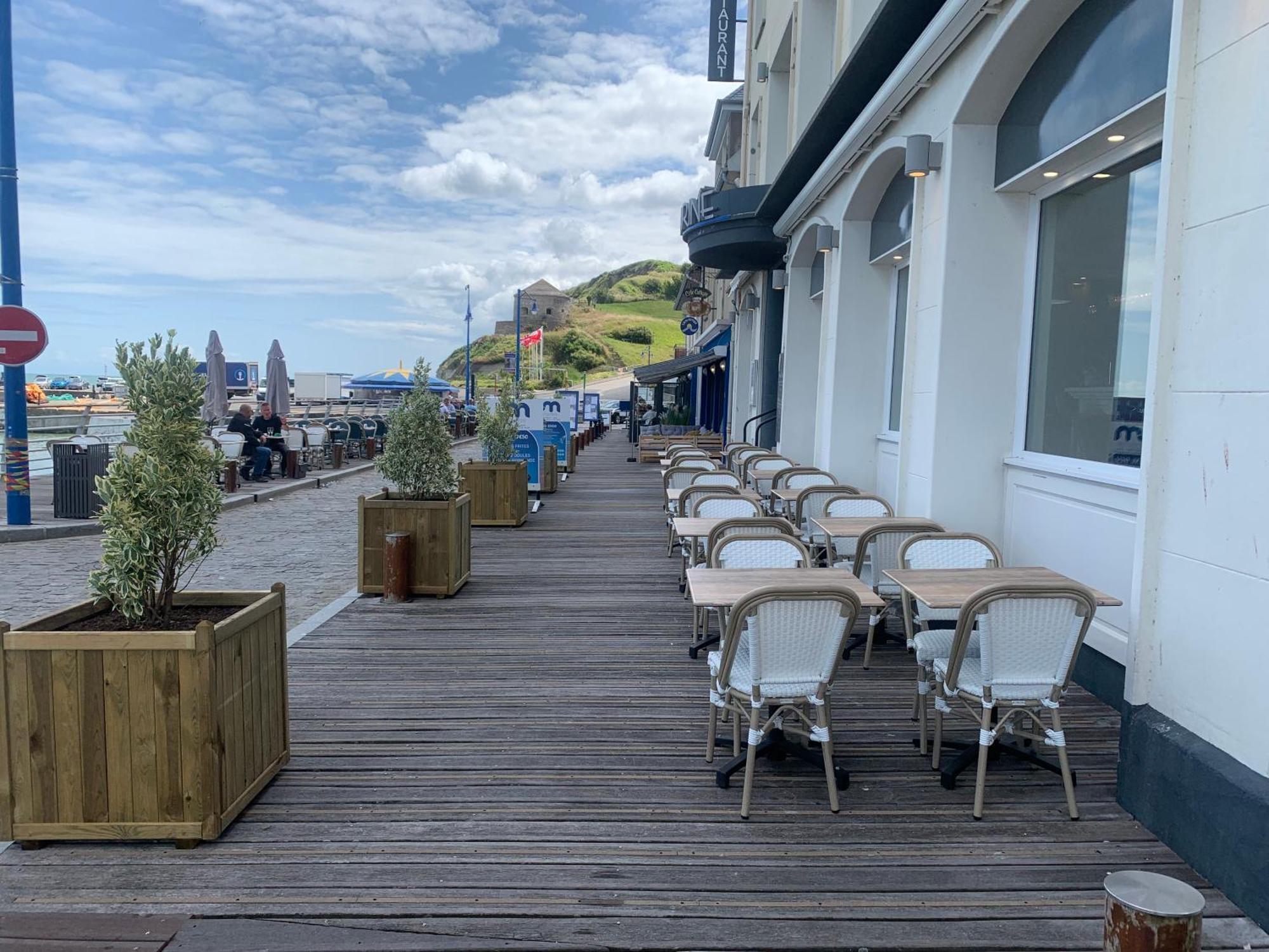 Hôtel de la Marine Port-en-Bessin-Huppain Exterior foto