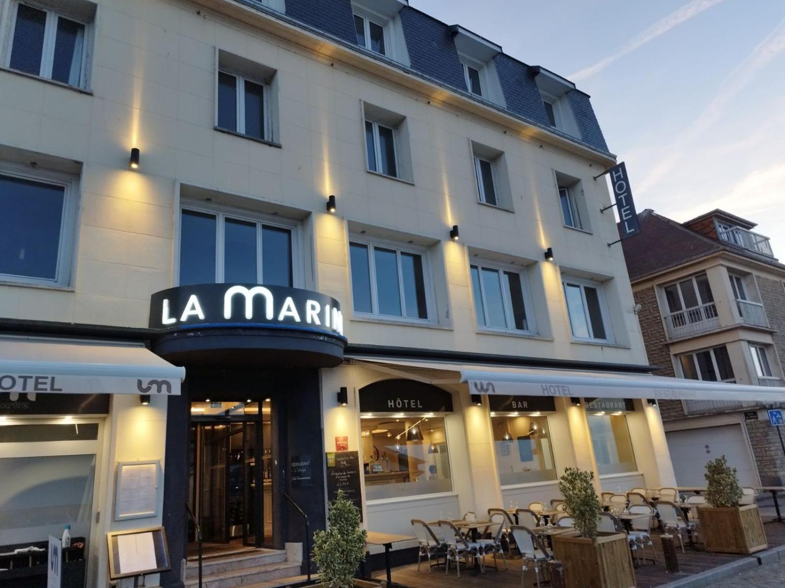 Hôtel de la Marine Port-en-Bessin-Huppain Exterior foto