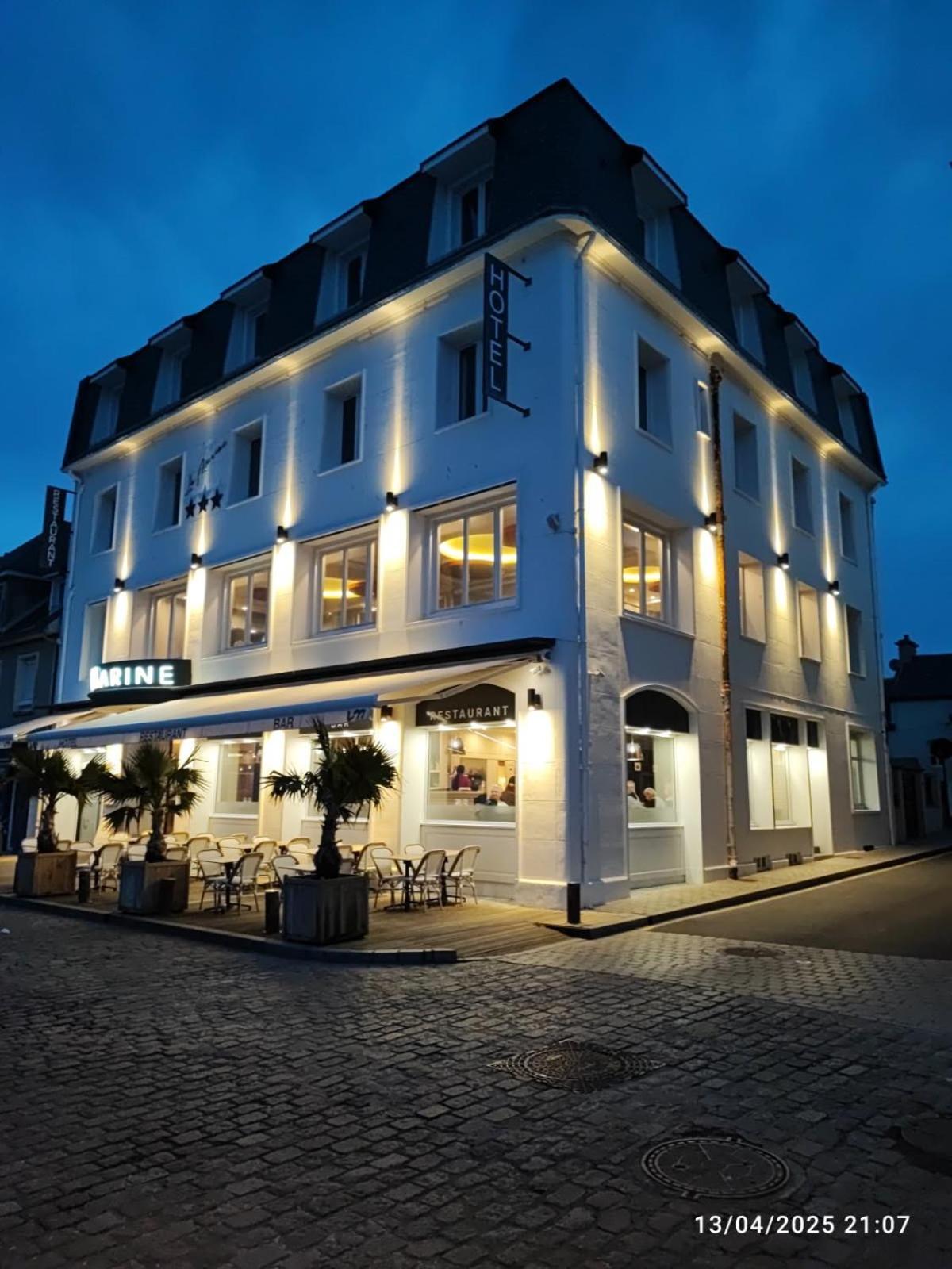 Hôtel de la Marine Port-en-Bessin-Huppain Exterior foto